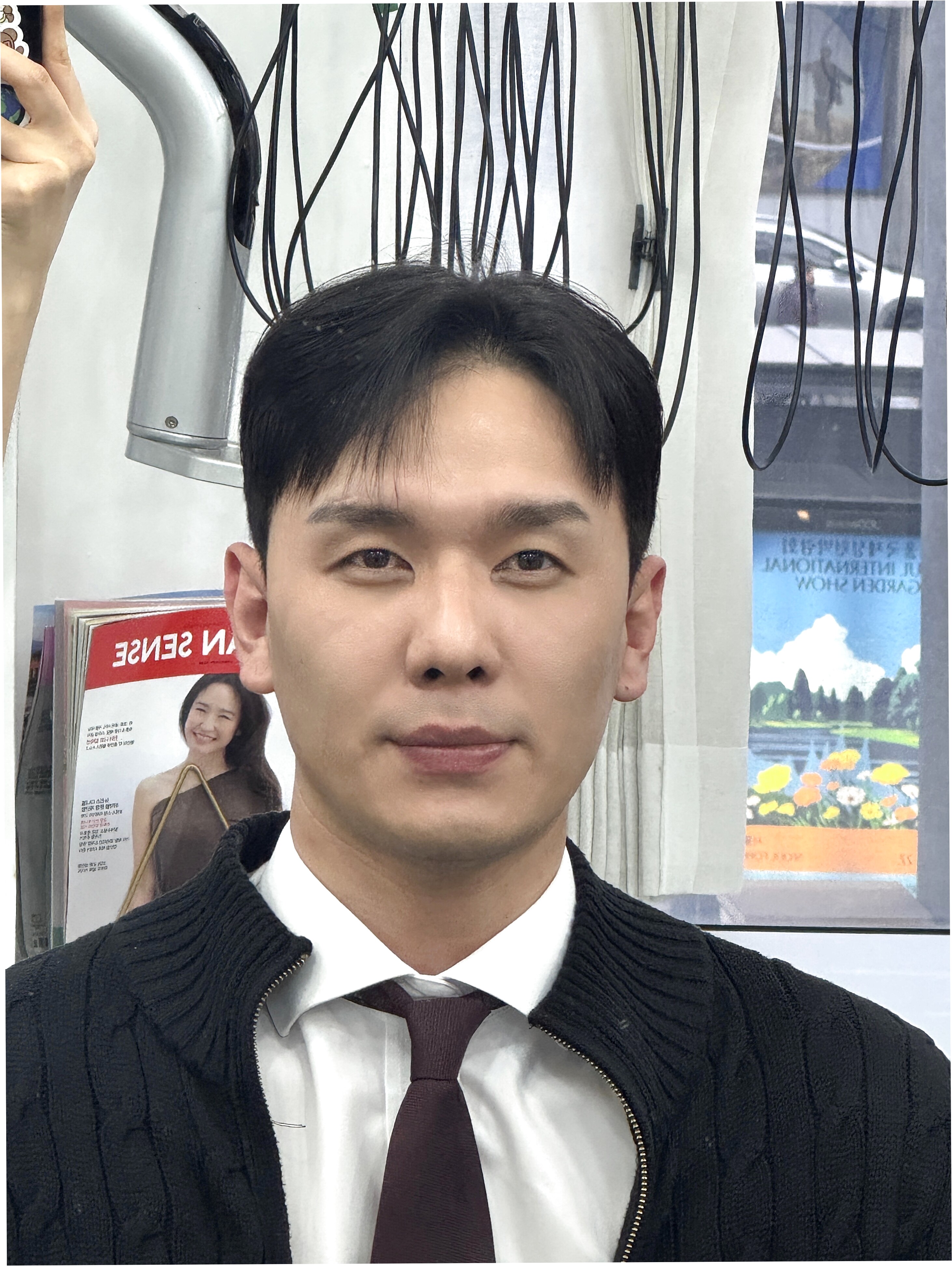 남자펌 잘하는 미용실 헤어샵426 시술 모습